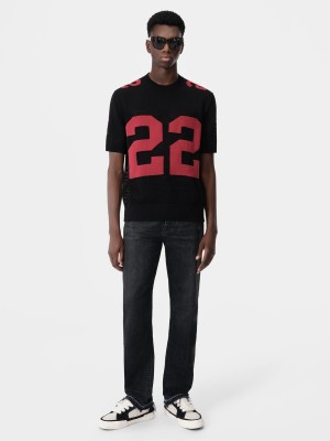 Amiri 22 Tee Maglieria Uomo Nere Rosse | 721394-JLK
