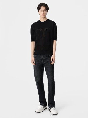Amiri 22 Tee Maglieria Uomo Nere | 926357-LSP