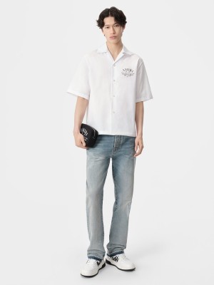 Amiri Arts District Camp Shirt Camicie Uomo Bianche | 296410-ZUI