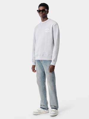 Amiri Arts District Crew Felpe Uomo Grigie | 603498-QWM
