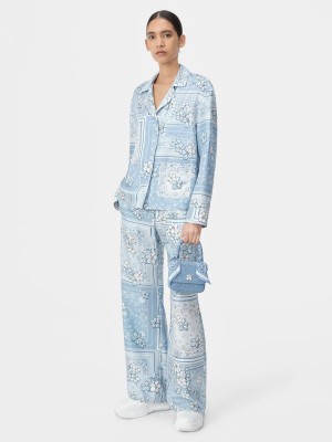 Amiri Bandana Floral Pj Shirt Camicie Donna Cerulean | 841309-UZR