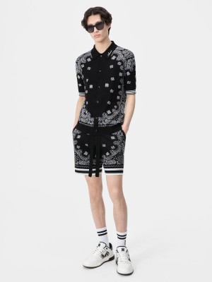 Amiri Bandana Polo Maglieria Uomo Nere | 349058-KDN