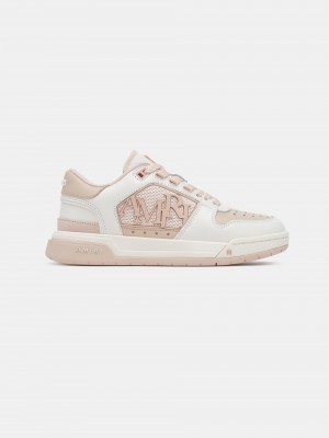 Amiri Classic Low Sneakers Donna Bianche Rosa | 564827-FLM