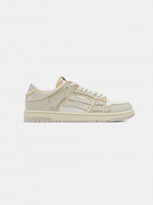 Amiri Collegiate Skel-top Low Sneakers Donna Bianche | 479128-HJB