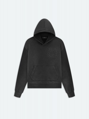 Amiri Crystal Burst Hoodie- Faded Black Felpe Uomo Nere | 978356-JAO