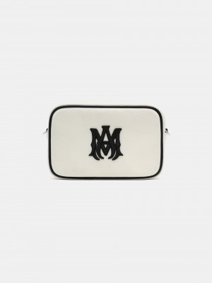 Amiri Ma Canvas Camera Case Borse Uomo Birch | 175439-GZO