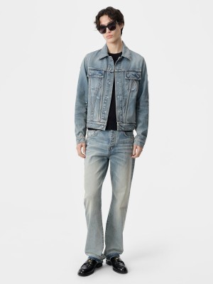Amiri Ma Trucker Jacket Denim Uomo Indaco | 932465-FTW
