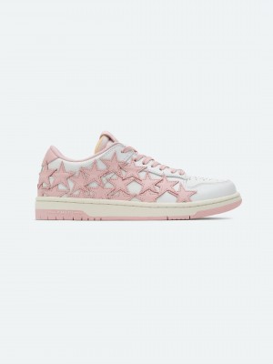 Amiri Stars Low Sneakers Donna Bianche Rosa | 389261-ACP